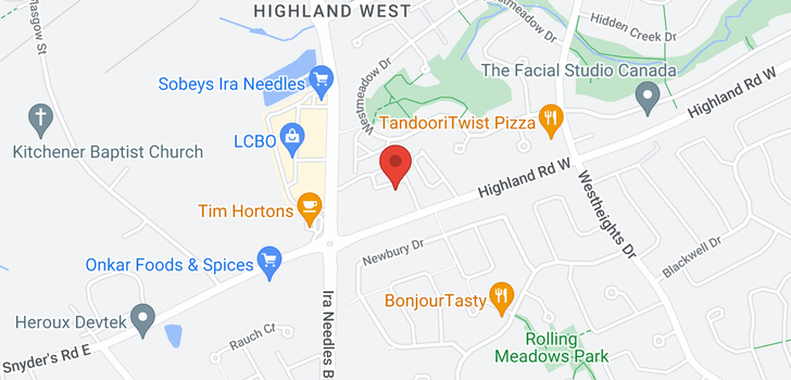 map of #11C -1460 HIGHLAND RD W